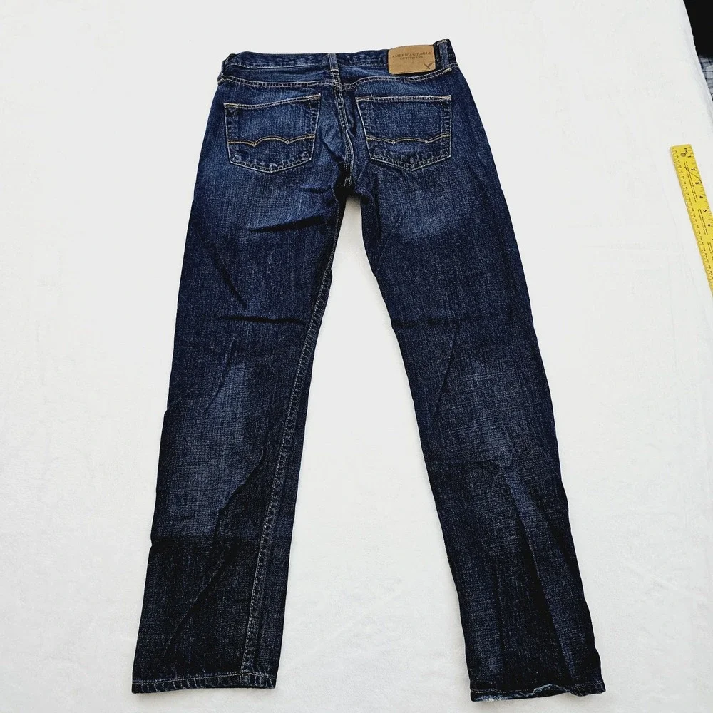 American Eagle Jeans Men 30W‎ Original Taper Blue Denim Pants 100% Cotton